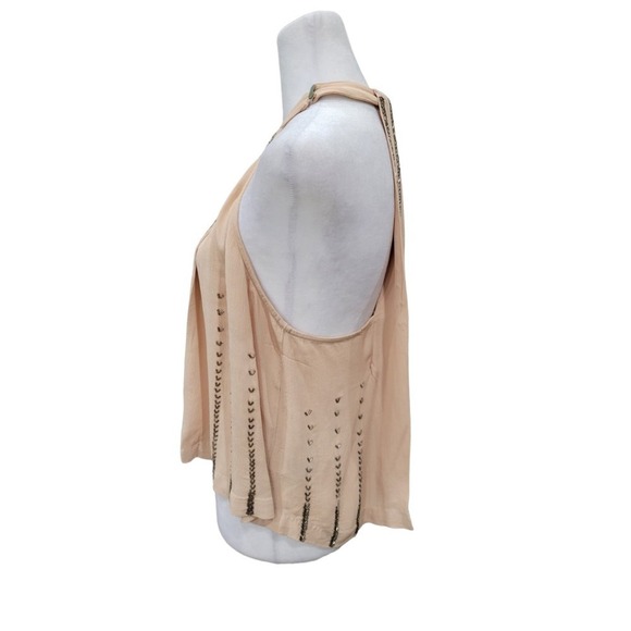 Free People Womens Shimmer and Shine Beaded Tank Top Size XS - Picture 9 of 12